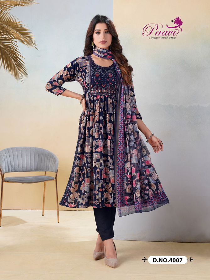 Saheli By Paavi Portion Printed Kurti With Bottom Dupatta Wholesale Price In Surat